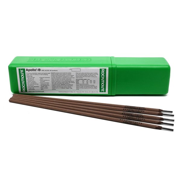 Rockmount Research And Alloys Apollo B, 14" Stick Electrode for Dissimilar Steels or as Hardfacing Underlay, 3/16" Dia., 5lb 1016-5